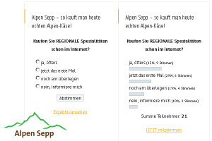 Umfrage Alpen Sepp Kaufen Sie Online Lebensmittel?