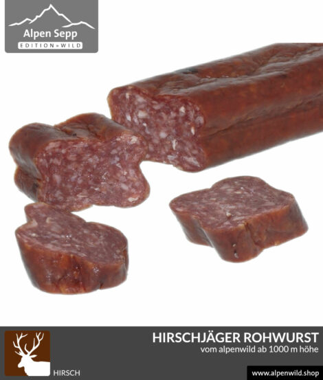 Hirschjäger Rohwurst vom Alpenwild im Shop
