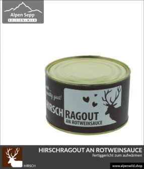 Hirschragout Hirschgulasch an Rotweinsauce