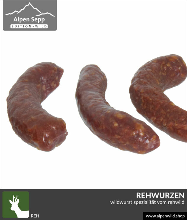 Rehwurzen - Wildwurst Spezialität vom Rehwild