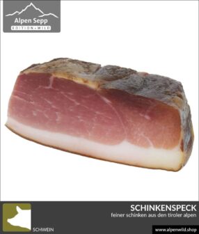Schinkenspeck vom Schwein im Stück