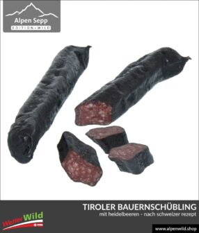 Tiroler Bauernschübling mit Heidelbeeren