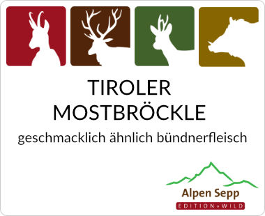 Tiroler Mostbröckle, geschmacklich ähnlich Bündnerfleisch