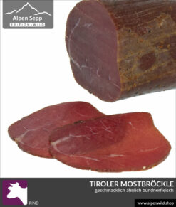Mostbröckle - Trockenfleisch geräuchert - hergestellt wie die typische Schweizer Spezialität von AlpenSepp® edition wild