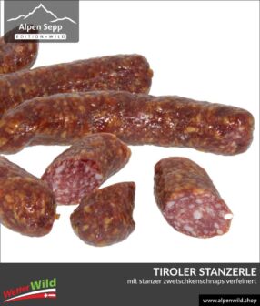 Tiroler Stanzerle mit Stanzer Zwetschkenschnaps verfeinert