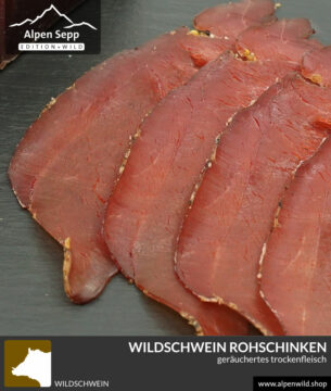 Wildschwein Rohschinken - Schwarzwild Trockenfleisch im Shop kaufen