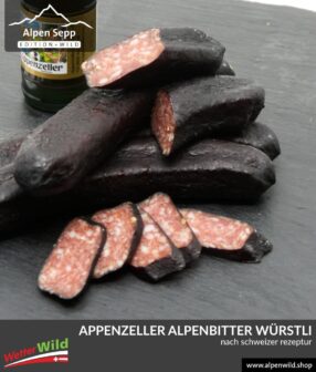 Appenzeller Alpenbitter Wurst nach schweizer Rezeptur