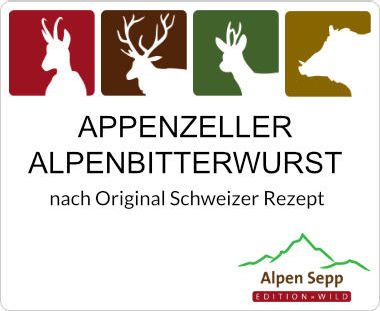 Appenzeller Alpenbitterwurst mit Appenzeller Kräuterlikör
