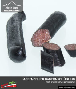 Referenzen - unsere Kunde sagen 4 Appenzeller Bauernschübling bzw. Bauernwurst von AlpenSepp® edition wild - nach Schweizer Rezept