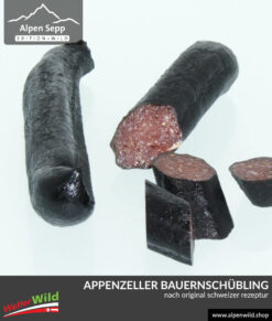 Appenzeller Bauernschübling bzw. Bauernwurst von AlpenSepp® edition wild - nach Schweizer Rezept