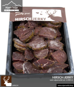 Hirsch Jerky - Hirsch Trockenfleisch - leicht geräuchert
