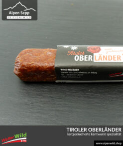 Tiroler Oberländer - geräucherte Rohwurst von AlpenSepp® edition wild