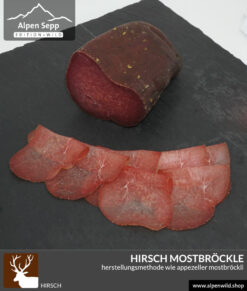 Hirsch Mostbröckle - Herstellungsmethode wie die Schweizer Spezialität von AlpenSepp® edition wild