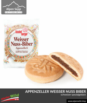 Appenzeller Weisser Nuss Biber - rund - Schweizer Spezialität