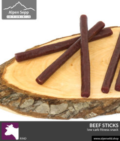 Beef Sticks: Low Carb Fitness Snack Wurst von AlpenSepp® edition wild - 100 % Rindfleisch