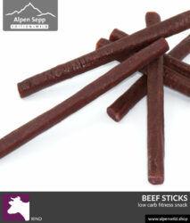 beef sticks low carb fitness snack isolated alpenwild 884