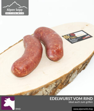 Edelwurst vom Rind, auch zum grillen