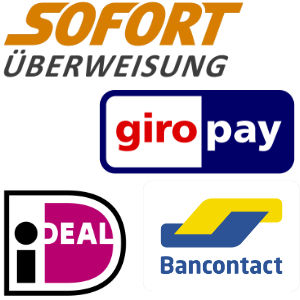 Sofortüberweisung, giropay, iDeal, Bancontact