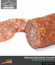 tiroler edelweiss salami aufgeschnitten alpenwild 884