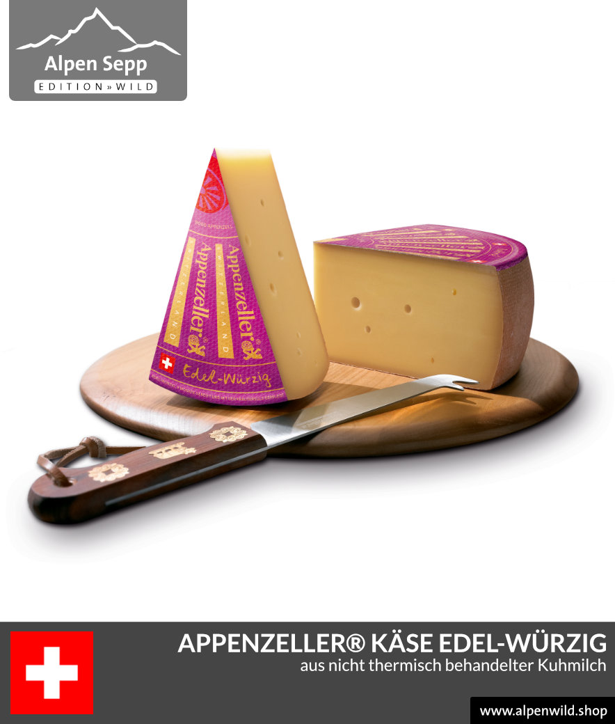 Appenzeller Käse Edel-Würzig im Shop. Eine würziger Schweizer Käse ...
