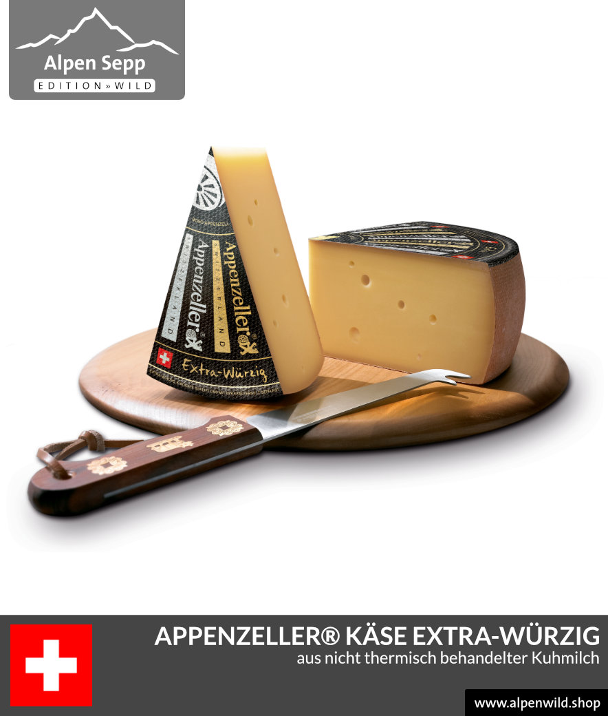 Appenzeller Käse Extra-Würzig im Shop. Ein rassiger Schweizer Käse ...