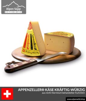 Appenzeller® Käse kräftig-würzig aus der Schweiz - Swiss Cheese