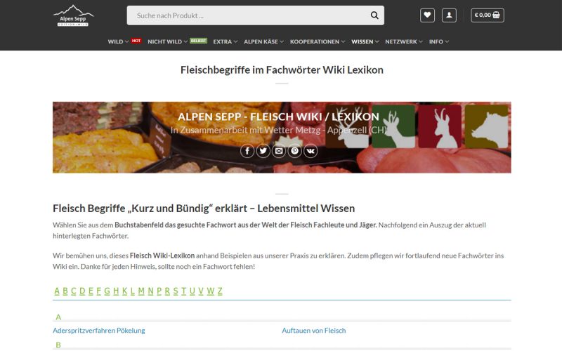 Fleisch Lexikon Wiki - Wissen, Tipps und Tricks