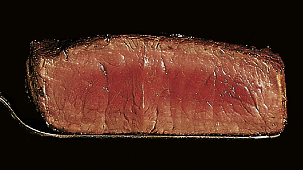 Steak rare-medium